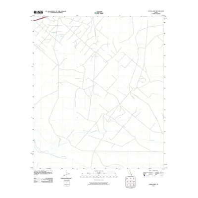 2010 Map of China Lake, 2010 Print