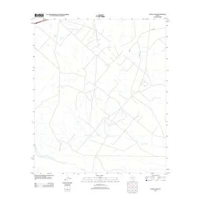 2012 Map of China Lake, 2012 Print