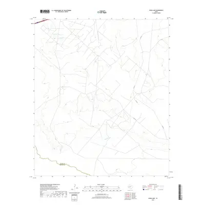 2019 Map of China Lake, 2019 Print