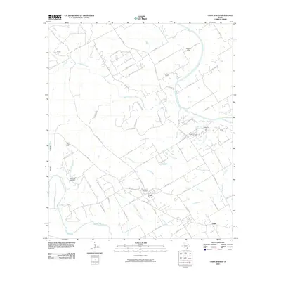 2010 Map of China Springs, 2010 Print