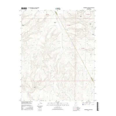 2017 Map of Chinaberry Canyon, 2017 Print