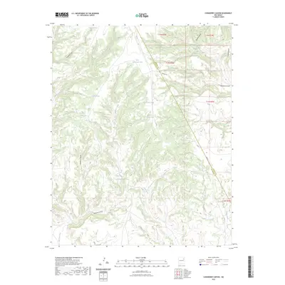 2023 Map of Chinaberry Canyon, 2023 Print