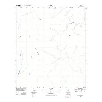 2010 Map of Chinati Peak, 2010 Print