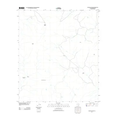 2012 Map of Chinati Peak, 2012 Print
