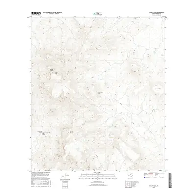 2016 Map of Chinati Peak, 2016 Print