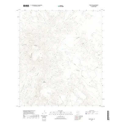 2019 Map of Chinati Peak, 2019 Print