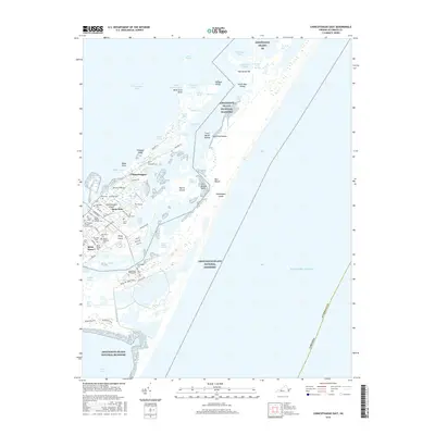 2016 Map of Chincoteague East, 2016 Print