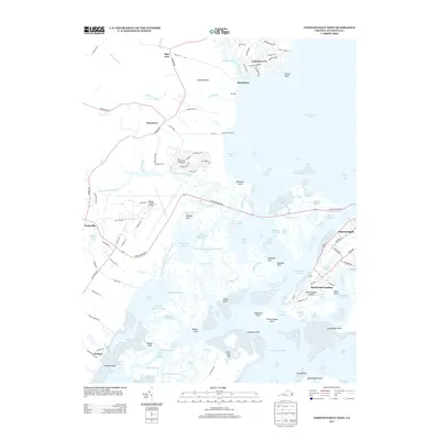 2013 Map of Chincoteague West, 2013 Print