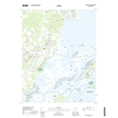 2019 Map of Chincoteague West, 2019 Print