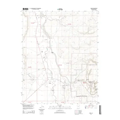 2014 Map of Chinle, 2014 Print