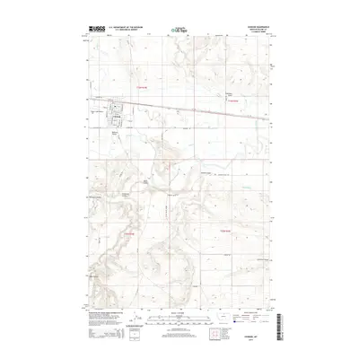 2014 Map of Chinook, 2014 Print