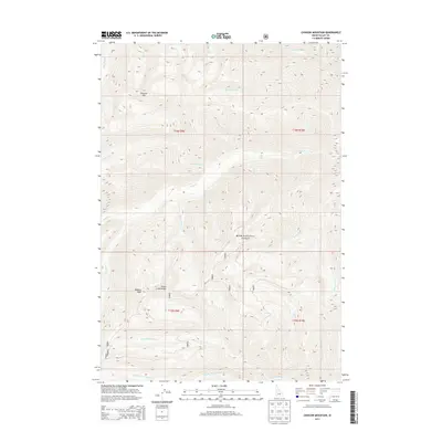 2013 Map of Chinook Mountain, 2013 Print