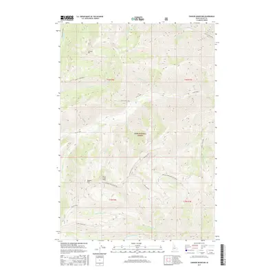 2017 Map of Chinook Mountain, 2017 Print