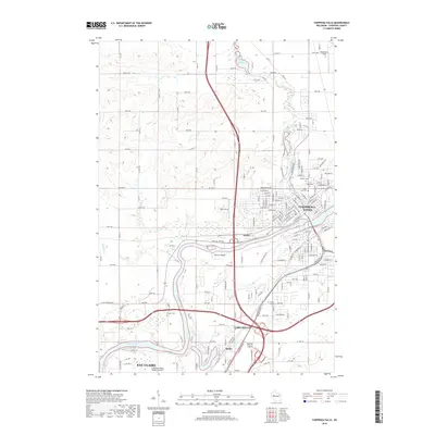 2018 Map of Chippewa Falls, 2018 Print