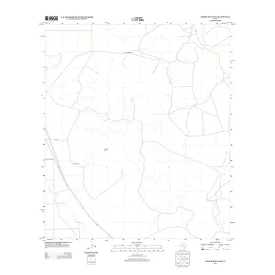2012 Map of Chispa Mountain, 2012 Print