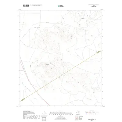 2019 Map of Chispa Mountain, 2019 Print