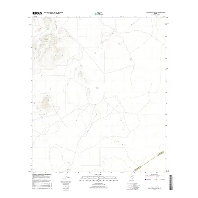 2016 Map of Chispa Mountain NE, 2016 Print
