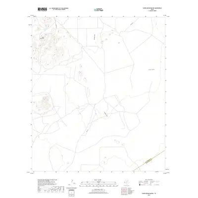 2019 Map of Chispa Mountain NE, 2019 Print