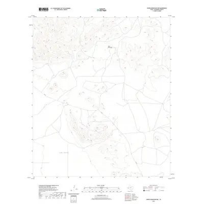 2019 Map of Chispa Mountain NW, 2019 Print