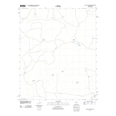 2010 Map of Chivata Canyon, 2010 Print
