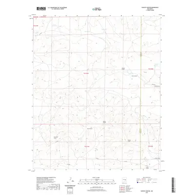 2020 Map of Chivata Canyon, 2020 Print