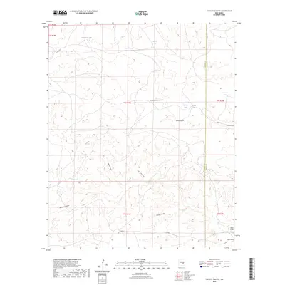 2023 Map of Chivata Canyon, 2023 Print