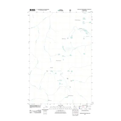 2011 Map of Chiwaukum Mountains, 2011 Print