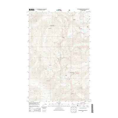 2014 Map of Chiwaukum Mountains, 2014 Print