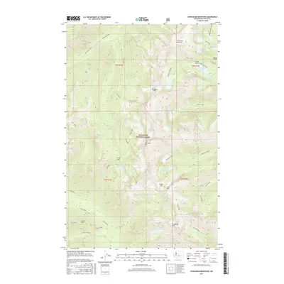 2017 Map of Chiwaukum Mountains, 2017 Print