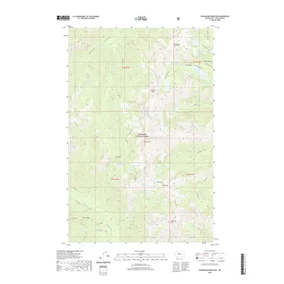 2020 Map of Chiwaukum Mountains, 2020 Print