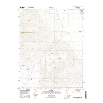 2015 Map of Chocolate Mountain, 2015 Print