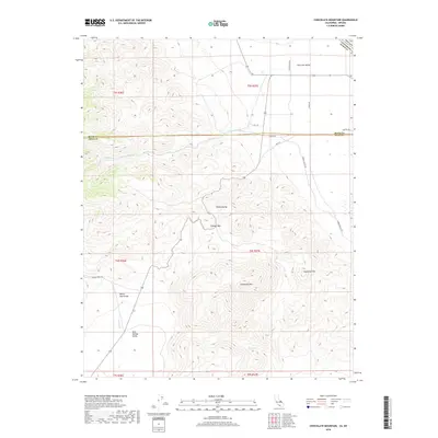 2018 Map of Chocolate Mountain, 2018 Print