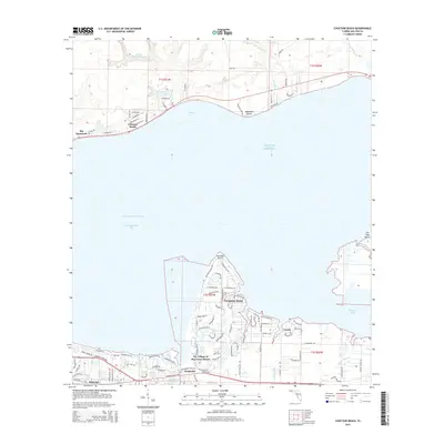 2015 Map of Choctaw Beach, 2015 Print