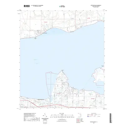 2021 Map of Choctaw Beach, 2021 Print