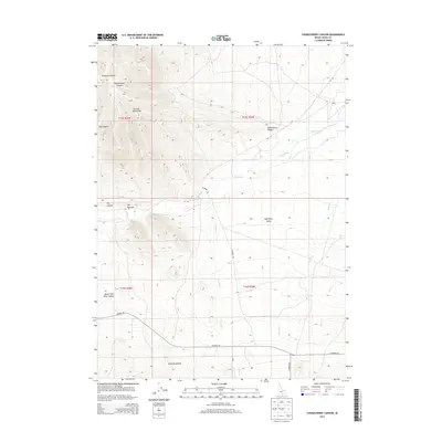 2013 Map of Chokecherry Canyon, 2013 Print
