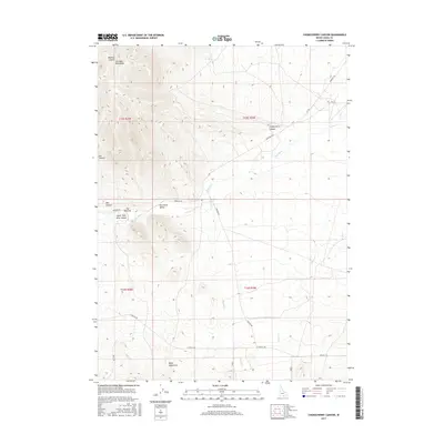 2017 Map of Chokecherry Canyon, 2017 Print