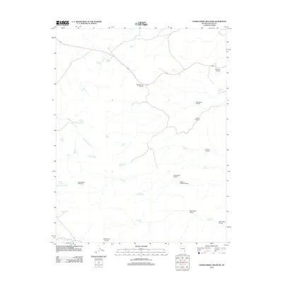 2012 Map of Chokecherry Mountain, 2012 Print