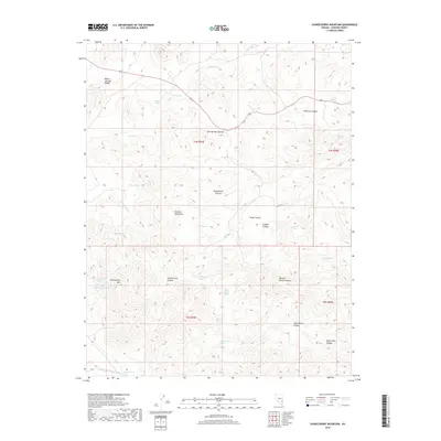 2018 Map of Chokecherry Mountain, 2018 Print