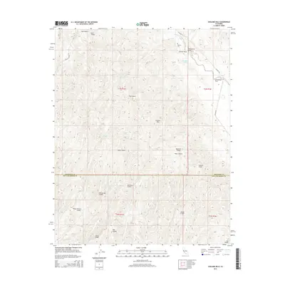 2015 Map of Cholame Hills, 2015 Print