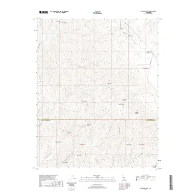 2018 Map of Cholame Hills, 2018 Print
