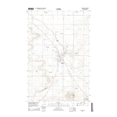 2014 Map of Choteau, 2014 Print