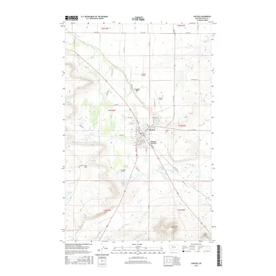 2017 Map of Choteau, 2017 Print