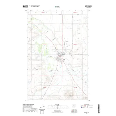 2020 Map of Choteau, 2020 Print