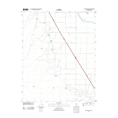 2012 Map of Chounet Ranch, 2012 Print