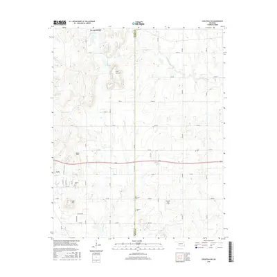 2016 Map of Chouteau NW, 2016 Print