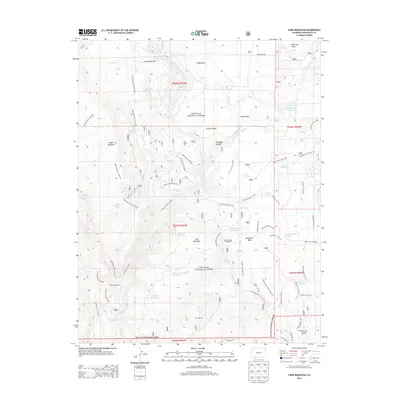 2013 Map of Chris Mountain, 2013 Print