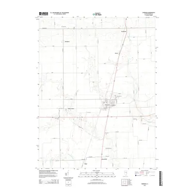 2015 Map of Chrisman, 2015 Print