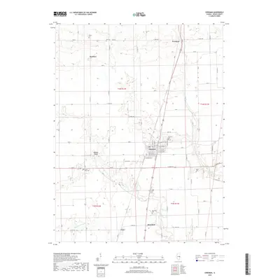 2018 Map of Chrisman, 2018 Print