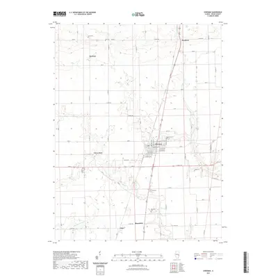 2021 Map of Chrisman, 2021 Print