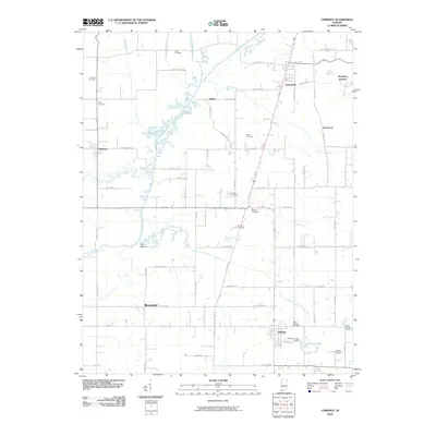 2010 Map of Chrisney, 2010 Print